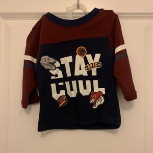 Never worn 12 month old baby boy long sleeve shirt